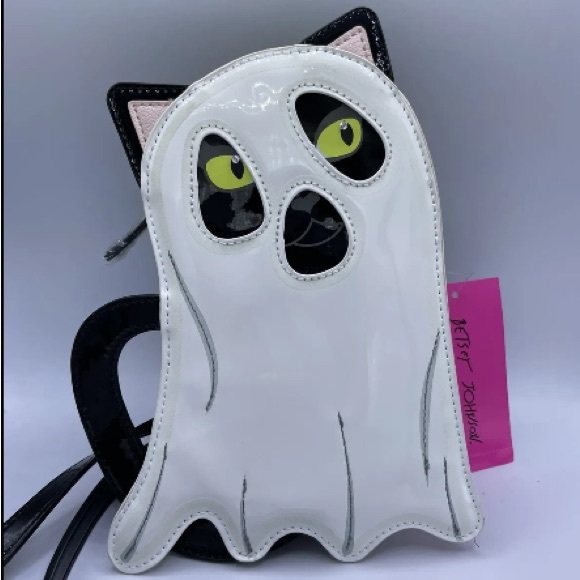 Betsey Johnson Handbags - Betsey Johnson Glow in the Dark Ghost Cat Crossbody Halloween
